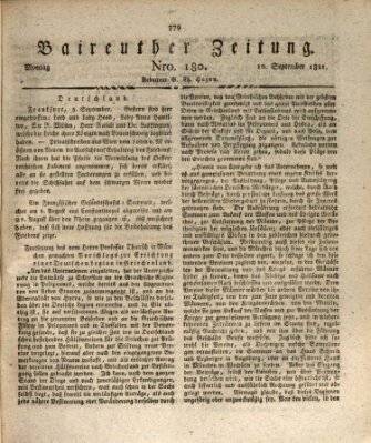 Bayreuther Zeitung Montag 10. September 1821