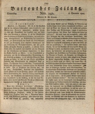 Bayreuther Zeitung Donnerstag 6. Dezember 1821