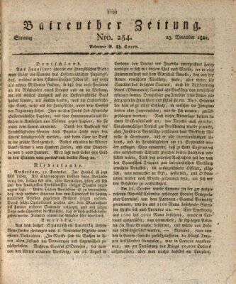 Bayreuther Zeitung Sonntag 23. Dezember 1821