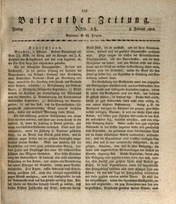 Bayreuther Zeitung Freitag 8. Februar 1822