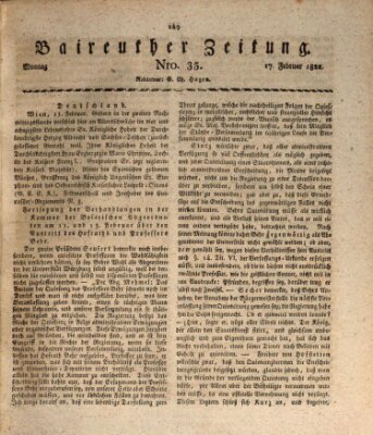 Bayreuther Zeitung Sonntag 17. Februar 1822