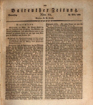 Bayreuther Zeitung Donnerstag 28. März 1822