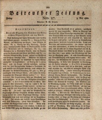 Bayreuther Zeitung Freitag 3. Mai 1822