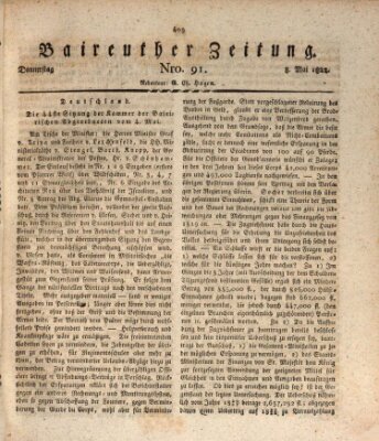 Bayreuther Zeitung Mittwoch 8. Mai 1822