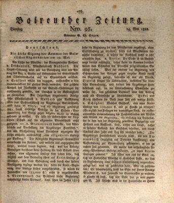 Bayreuther Zeitung Dienstag 14. Mai 1822