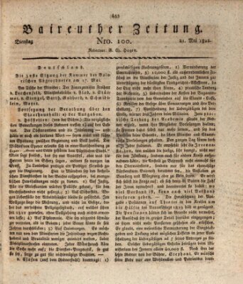 Bayreuther Zeitung Dienstag 21. Mai 1822