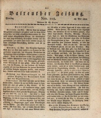 Bayreuther Zeitung Dienstag 28. Mai 1822