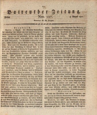 Bayreuther Zeitung Freitag 9. August 1822