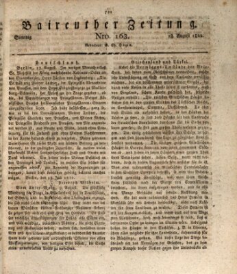 Bayreuther Zeitung Sonntag 18. August 1822