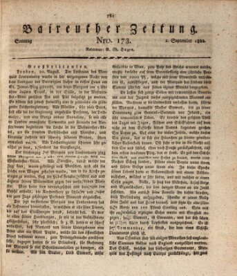 Bayreuther Zeitung Sonntag 1. September 1822