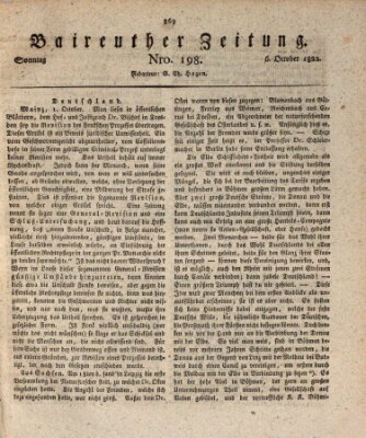 Bayreuther Zeitung Sonntag 6. Oktober 1822