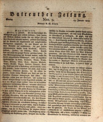 Bayreuther Zeitung Montag 13. Januar 1823