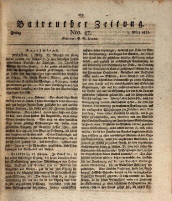 Bayreuther Zeitung Freitag 7. März 1823