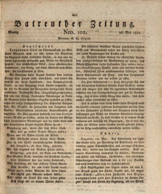 Bayreuther Zeitung Montag 26. Mai 1823