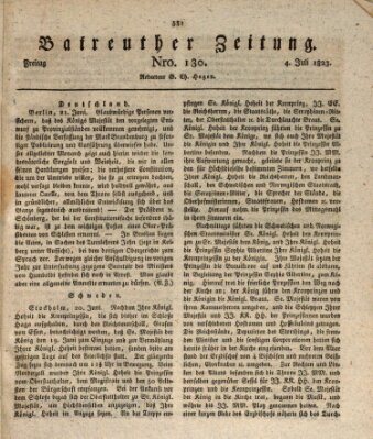 Bayreuther Zeitung Freitag 4. Juli 1823