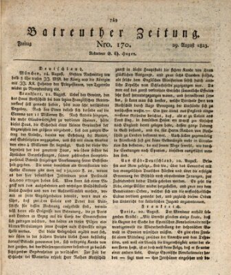 Bayreuther Zeitung Freitag 29. August 1823