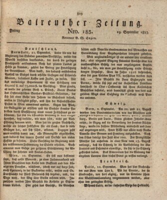 Bayreuther Zeitung Freitag 19. September 1823