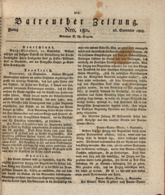 Bayreuther Zeitung Freitag 26. September 1823