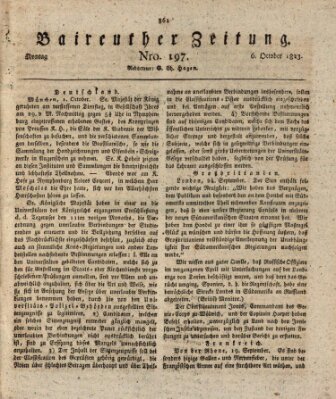 Bayreuther Zeitung Montag 6. Oktober 1823