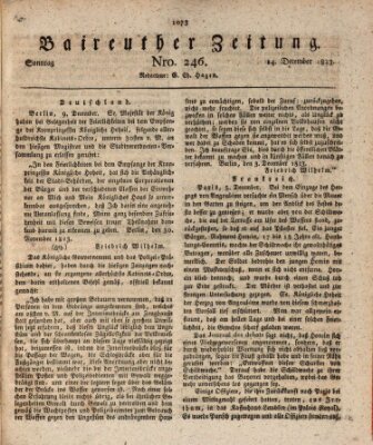 Bayreuther Zeitung Sonntag 14. Dezember 1823