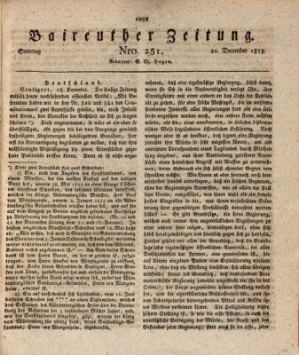 Bayreuther Zeitung Sonntag 21. Dezember 1823