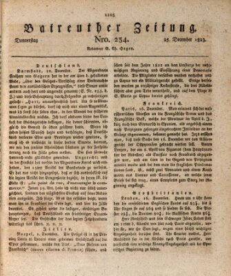 Bayreuther Zeitung Donnerstag 25. Dezember 1823