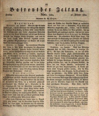 Bayreuther Zeitung Freitag 30. Januar 1824