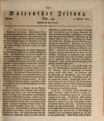 Bayreuther Zeitung Montag 9. Februar 1824