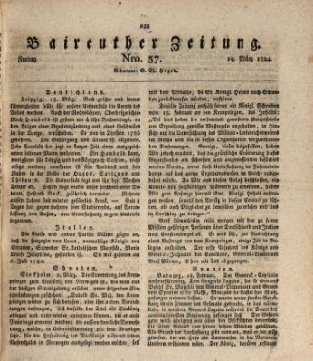 Bayreuther Zeitung Freitag 19. März 1824