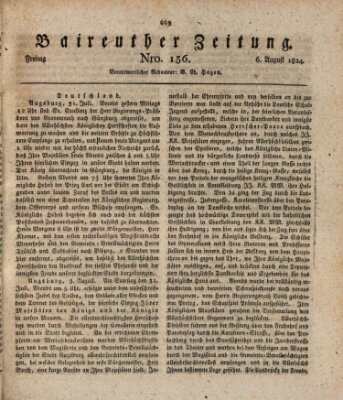 Bayreuther Zeitung Freitag 6. August 1824