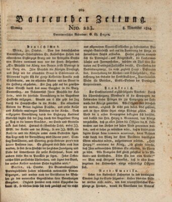 Bayreuther Zeitung Montag 8. November 1824