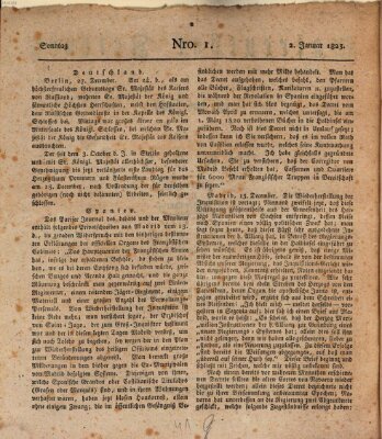 Bayreuther Zeitung Sonntag 2. Januar 1825