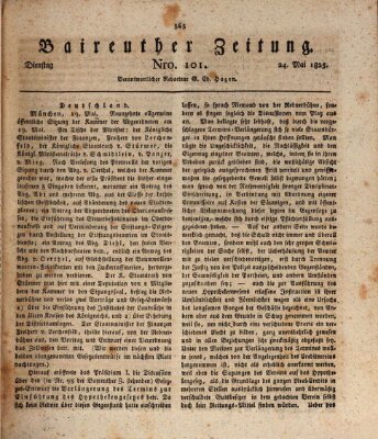 Bayreuther Zeitung Dienstag 24. Mai 1825