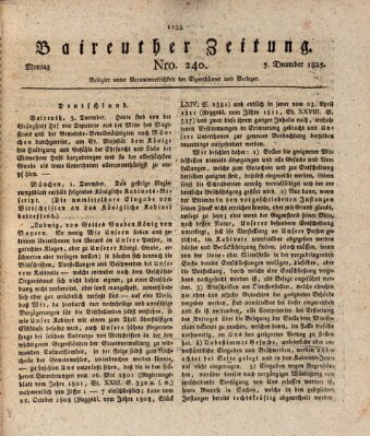 Bayreuther Zeitung Montag 5. Dezember 1825