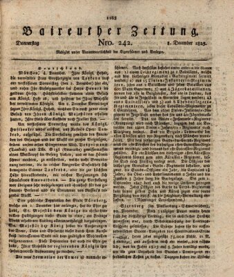 Bayreuther Zeitung Donnerstag 8. Dezember 1825