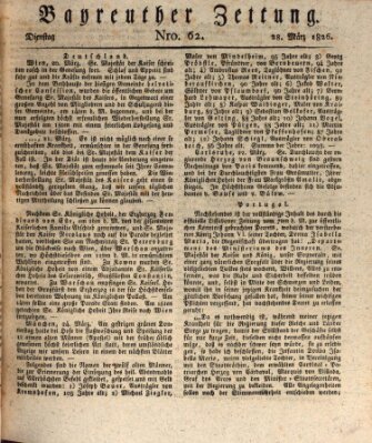 Bayreuther Zeitung Dienstag 28. März 1826