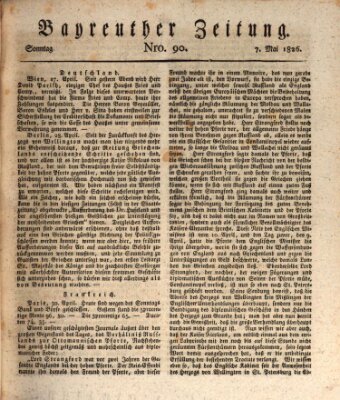 Bayreuther Zeitung Sonntag 7. Mai 1826