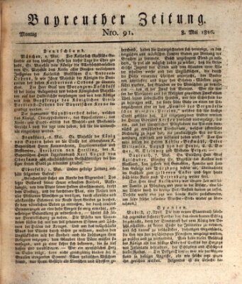 Bayreuther Zeitung Montag 8. Mai 1826