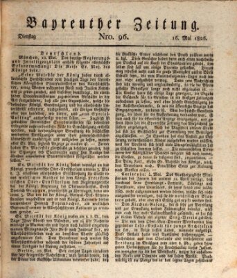 Bayreuther Zeitung Dienstag 16. Mai 1826