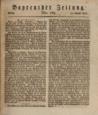 Bayreuther Zeitung Freitag 25. August 1826