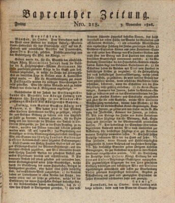 Bayreuther Zeitung Freitag 3. November 1826