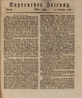 Bayreuther Zeitung Montag 11. Dezember 1826