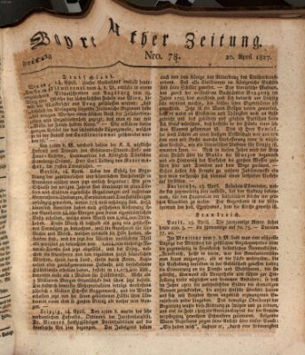 Bayreuther Zeitung Freitag 20. April 1827