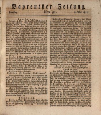 Bayreuther Zeitung Dienstag 8. Mai 1827