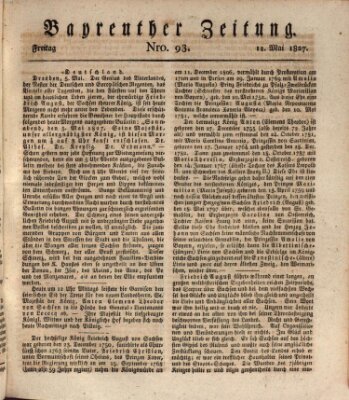 Bayreuther Zeitung Freitag 11. Mai 1827