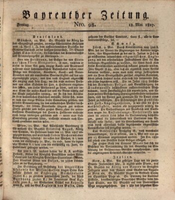 Bayreuther Zeitung Freitag 18. Mai 1827