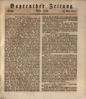 Bayreuther Zeitung Freitag 25. Mai 1827