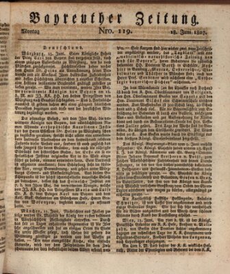 Bayreuther Zeitung Montag 18. Juni 1827