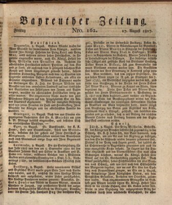 Bayreuther Zeitung Freitag 17. August 1827