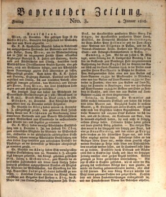 Bayreuther Zeitung Freitag 4. Januar 1828